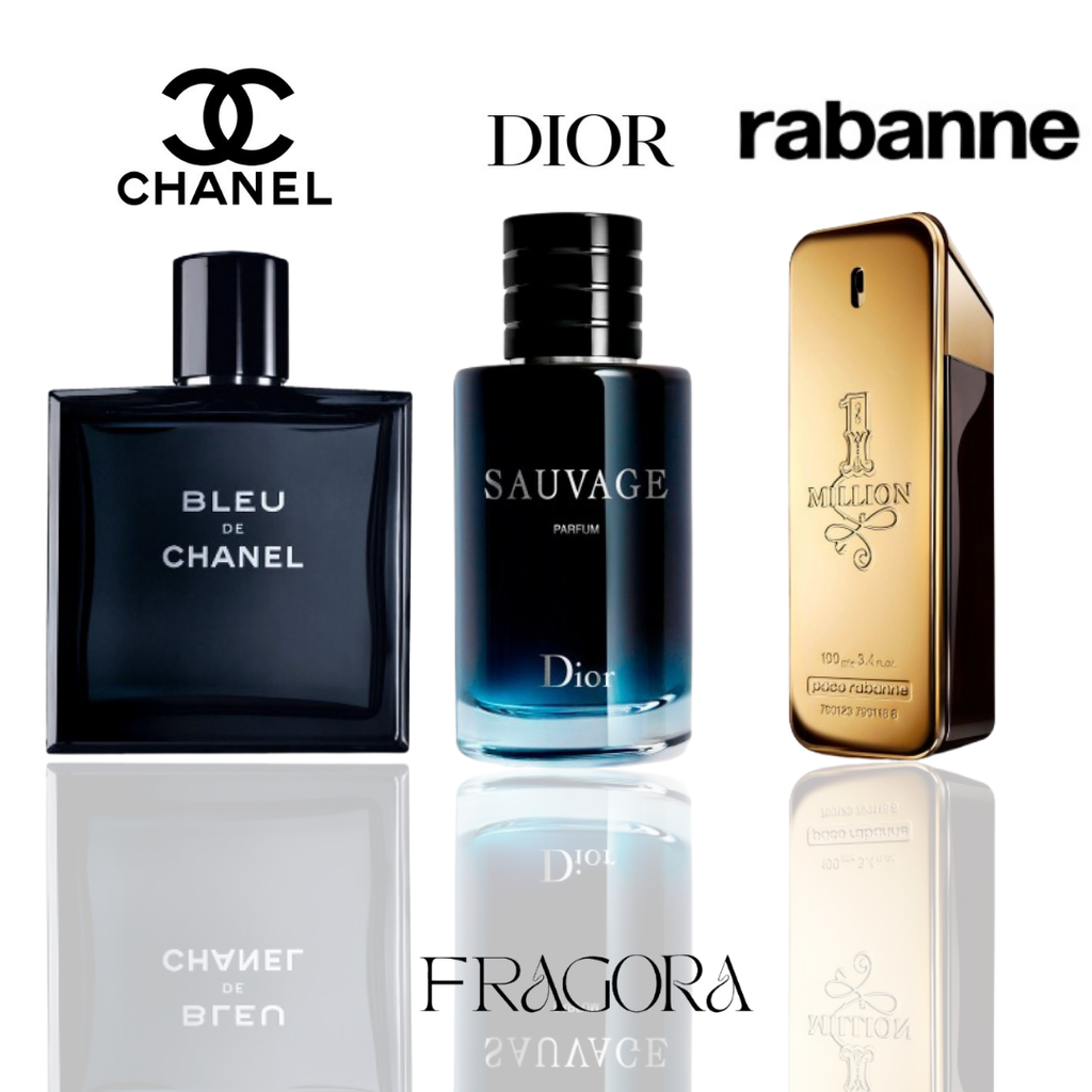 Bleu Chanel, Dior Sauvage & One million