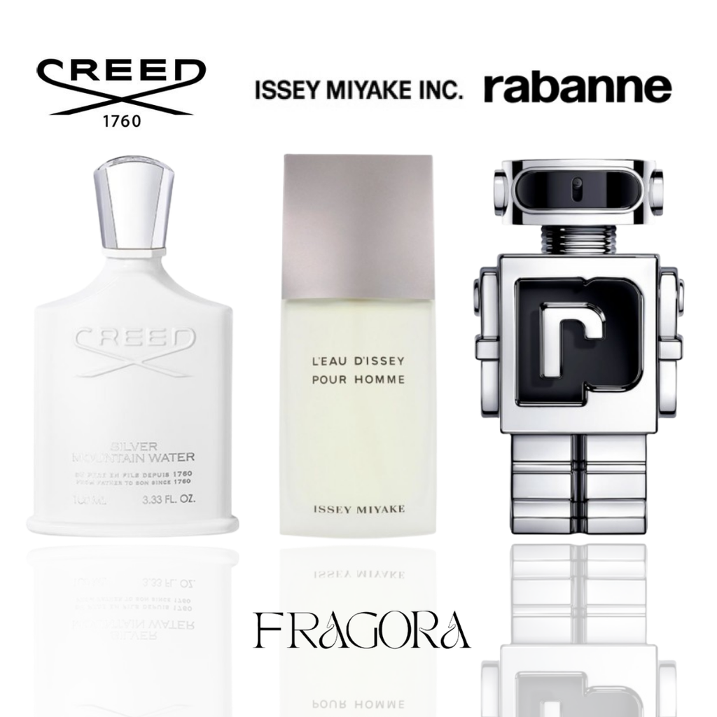 Silver Mountain Water Creed, L'Eau d'Issey Pour Homme & Phantom