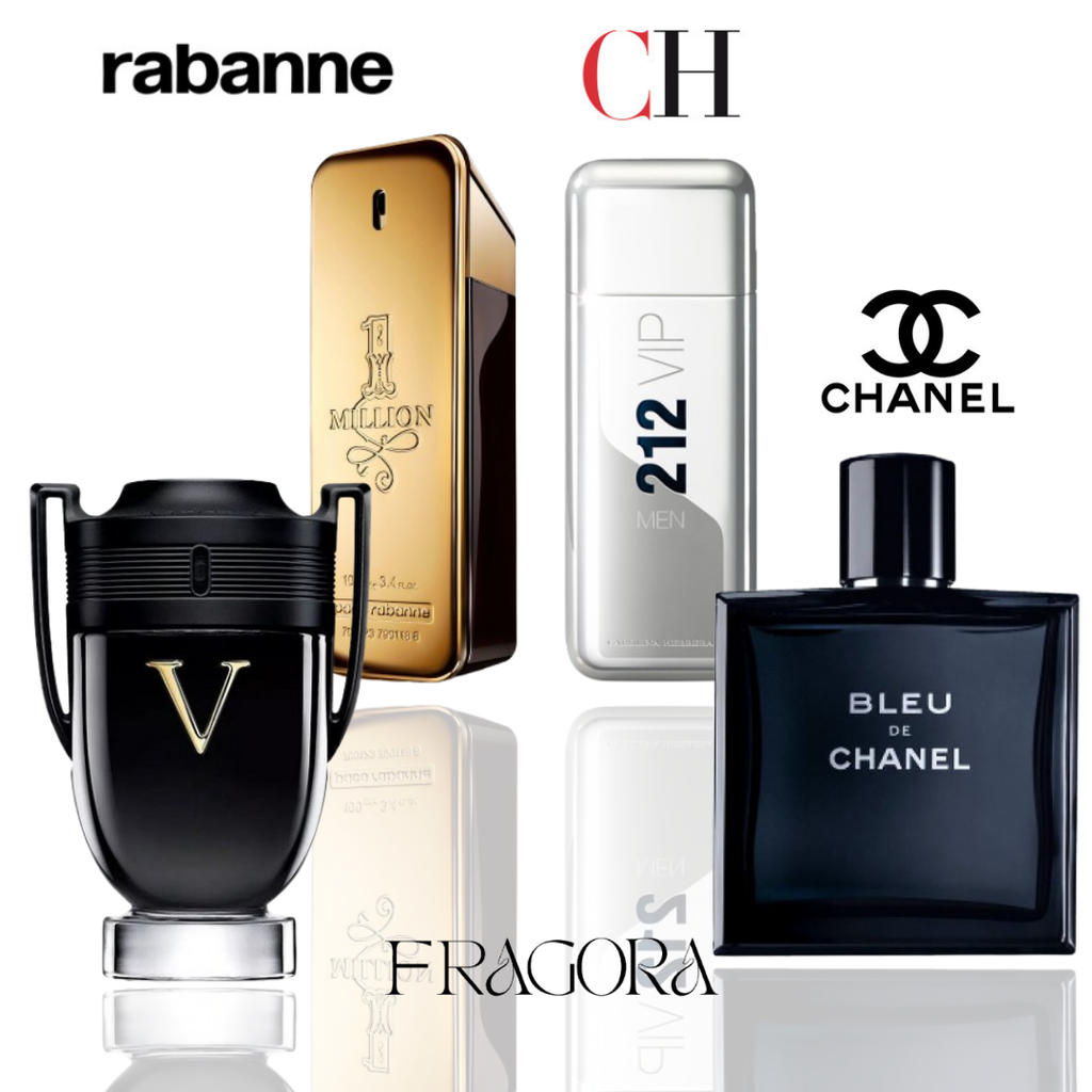Invictus Victory, One Million, 212 Men & Bleu Chanel