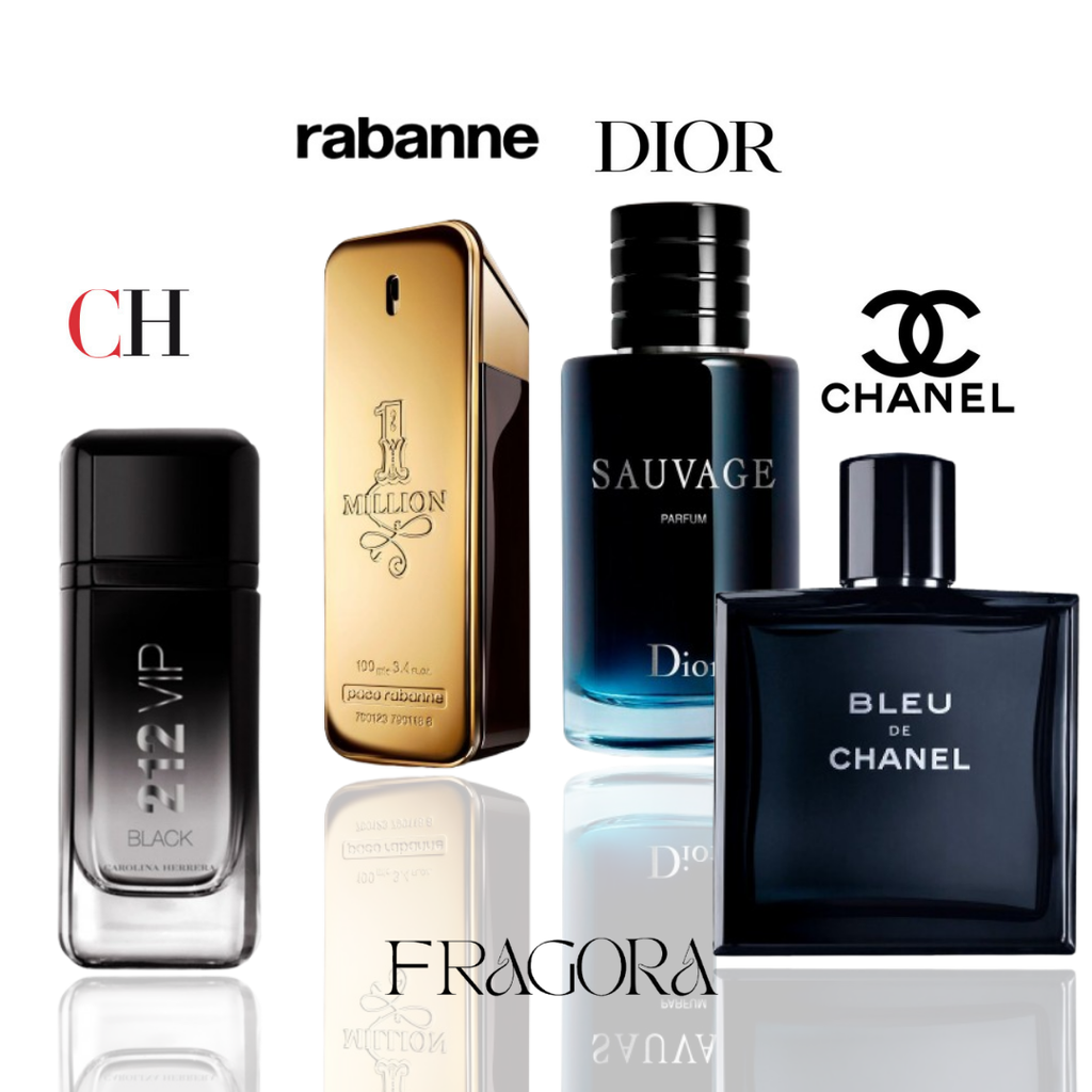 One Million, Dior Sauvage, Blue Chanel & 212 VIP Black